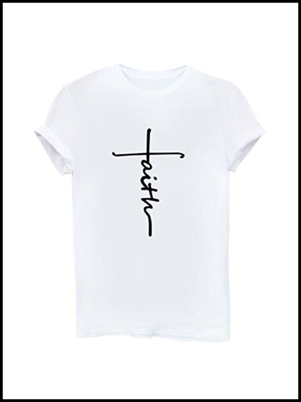 Women's Graphic Tee Funny Letter Print Short Sleeve Crew Neck T-Shirt